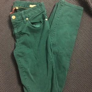 Tory Burch green jeans